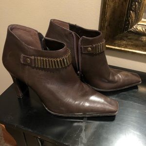Brown ankle boots